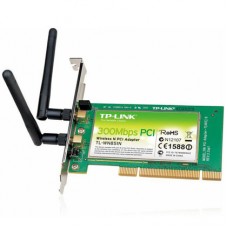 Wireless N PCI Adapter, Atheros, 2T2R, 2.4GHz, 802.11n/ g/ b, with 2 detachable