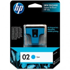 HP 02 OEM Cyan Ink Cartridge (C8771WN)