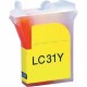 Brother LC31Y Compatible Yellow Ink Cart...