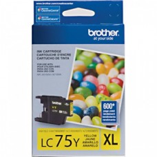 Brother LC75Y OEM Yellow Ink Cartridge high yield