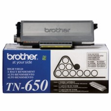 Brother TN-650BK OEM Black Toner Cartridge High Yield