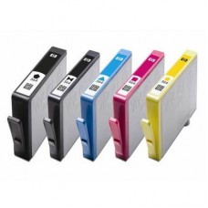 HP 564 Remanufactured Ink Cartridge Combo Pack (BK/PBK/C/M/Y) With Chip