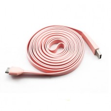 Anti-tangle 3M USB Sync Charge Cable-Pink 