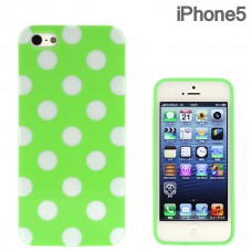 Polka Dot iPhone 5 Case-Green 