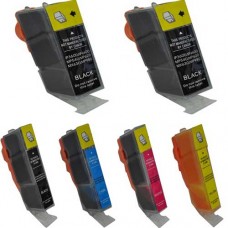 Set 6 Compatible for Canon PGI-220 and CLI-221 Ink Cartridges 2 PGI-220 1 Each CLI-221 B,C,M,Y