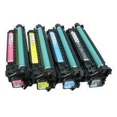 HP CE250A/251A/252A/253A Remanufactured Toner Cartridge Combo Pack 