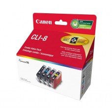 Canon CLI-8 OEM Combo Set Ink Cartridge (Black/Cyan/Magenta/Yellow)