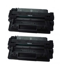 2 Pack HP Q7551A Remanufactured Black Toner Cartridge 