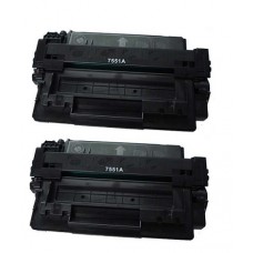 2 Pack HP Q7551A Remanufactured Black Toner Cartridge 