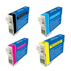 Epson T125 Remanufactured Ink Cartridges Combo Pack (BK/M/C/Y) 