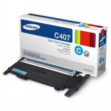 Samsung CLT-C407S OEM Cyan Toner Cartridge