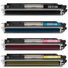 HP 126A Compatible Toner Cartridge Combo Pack (Black/Cyan/Magenta/Yellow) 